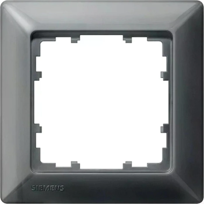 Siemens DELTA line Rahmen 1-Fach, 80x80mm, carbonmetallic