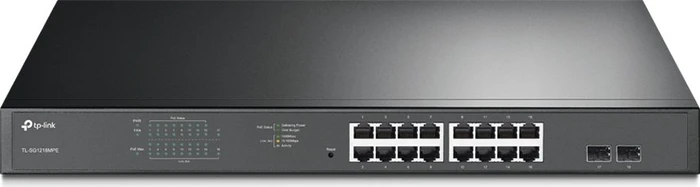 TP-Link TL-SG1218MPE Jetstream Rackmount Gigabit Smart Switch, 16x RJ-45, 2x RJ-45/SFP, 250W PoE+