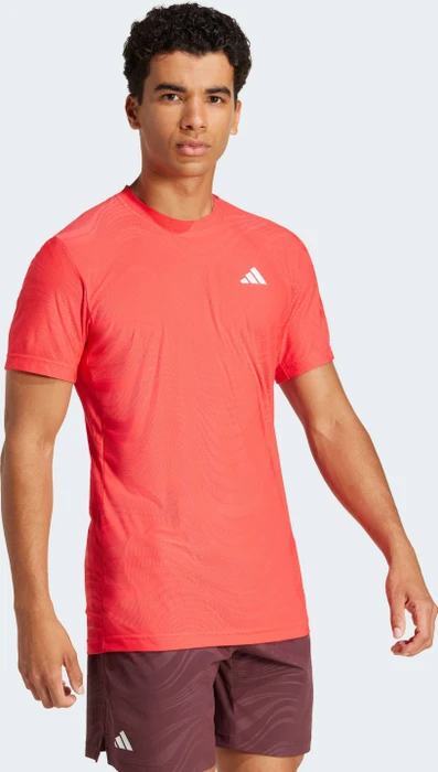 adidas Tennis Pro Climacool+ Freelift Funktionsshirt kurzarm semi lucid red (Herren)