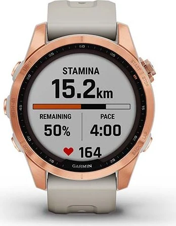 Garmin Fenix 7S Solar rose gold/light sand