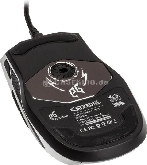 GeIL EpicGear Gekkota Gaming Mouse weiß, USB