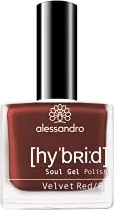 Alessandro Hybrid Soul Gel Nagellack 115 velvet red, 8ml