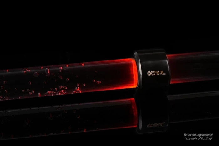 Alphacool Aurora HardTube LED Ring 16mm schwarz, rot