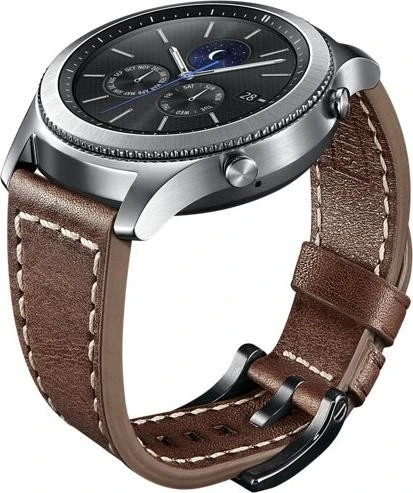Samsung Strap Studio Tuscany Lederarmband für Samsung Gear S3 dunkelbraun