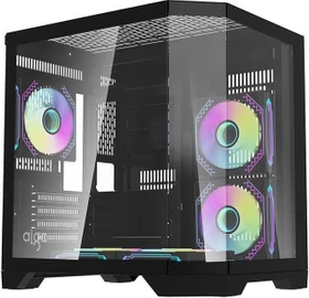 DarkFlash FT350 Black, Glasfenster