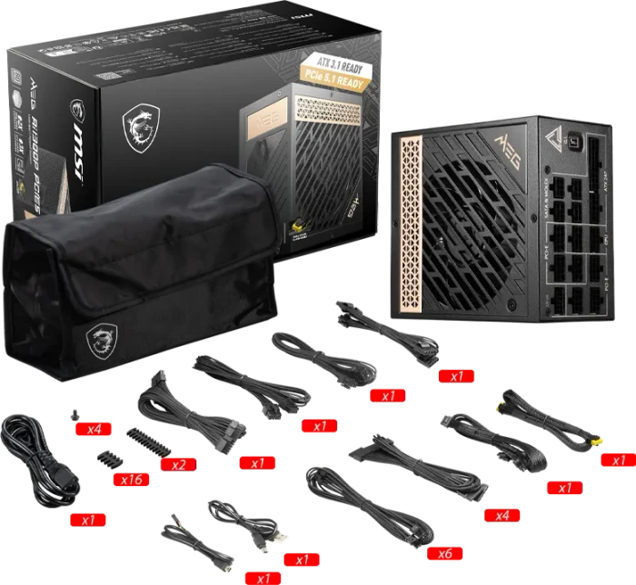MSI MEG Ai1300P PCIE5 1300W, ATX 3.1