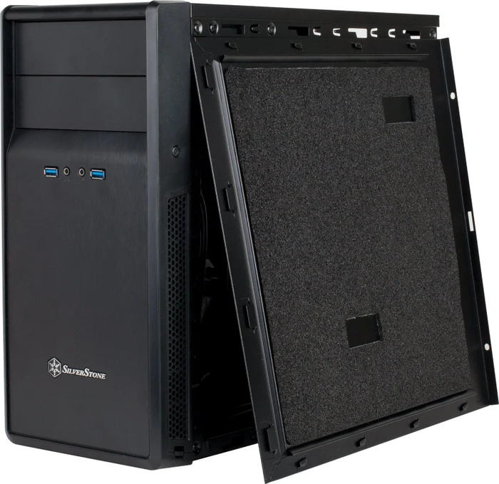 SilverStone Precision PS09 schwarz, schallgedämmt