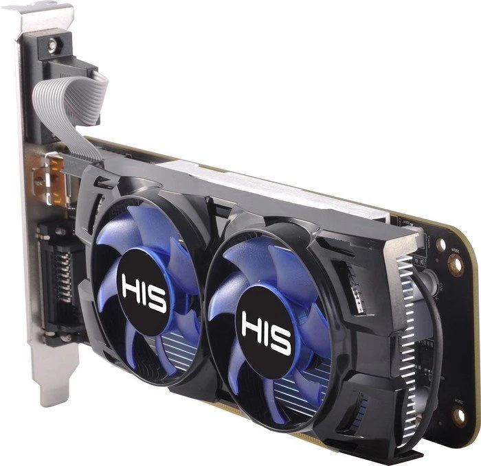 HIS Radeon R7 250 Twin Fan Low Profile, 2GB GDDR5, VGA, DVI, HDMI
