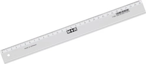 M + R Lineal 30cm, transparent