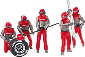Carrera Digital 124/132/Evolution Zubehör Figurensatz Mechaniker Carrera Crew rot