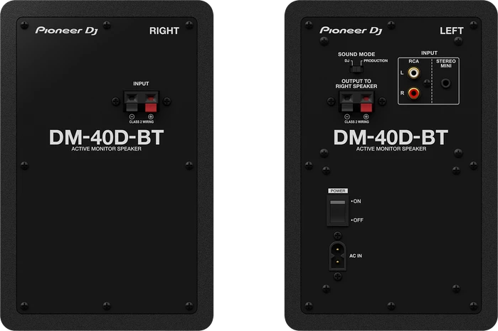 Pioneer DJ DM-40D-BT schwarz, Paar
