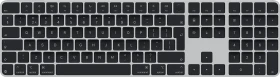 Apple Magic Keyboard mit Touch ID und Ziffernblock für Mac mit Apple Chip (USB-C), schwarz/silber, USB/Bluetooth, NL (MXK83N/A)