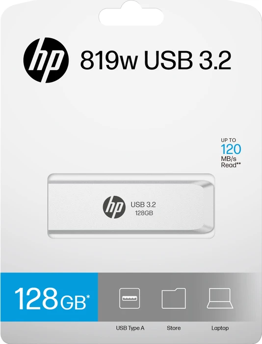 PNY HP 819W 128GB silber, USB-A, USB 3.2 Gen 1×1