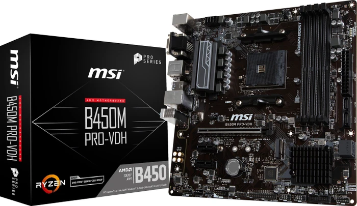 MSI B450M Pro-VDH (AMD AM4)
