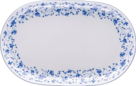 Rosenthal Form 1382 Blaublüten Platte oval 32cm