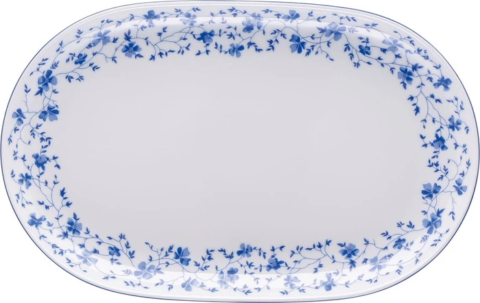 Rosenthal Form 1382 Blaublüten Platte oval 32cm