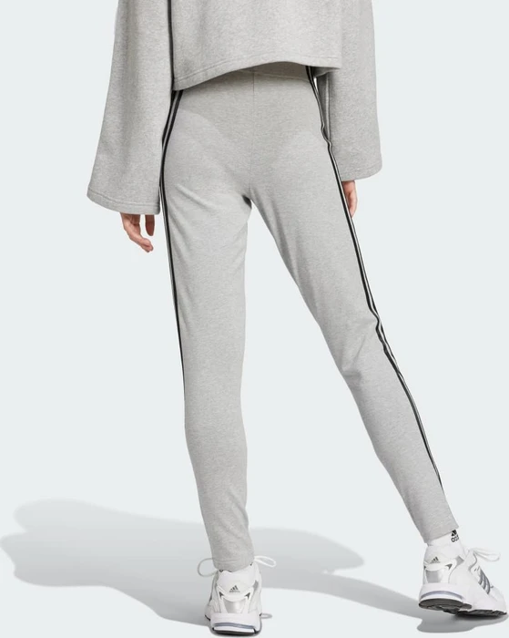 adidas Future Icons 3-Streifen Hose lang medium grey heather/black (Damen)