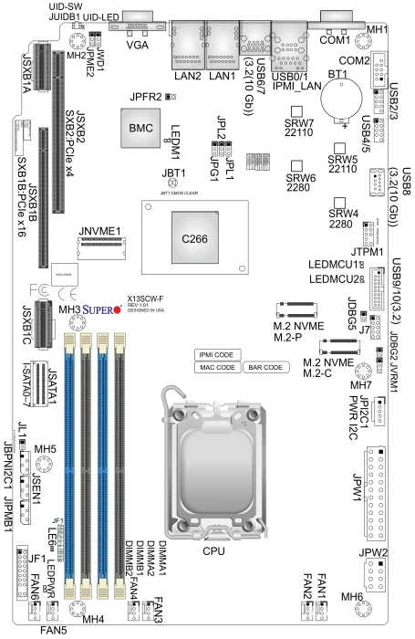 Supermicro X13SCW-F, retail (Intel 1700)