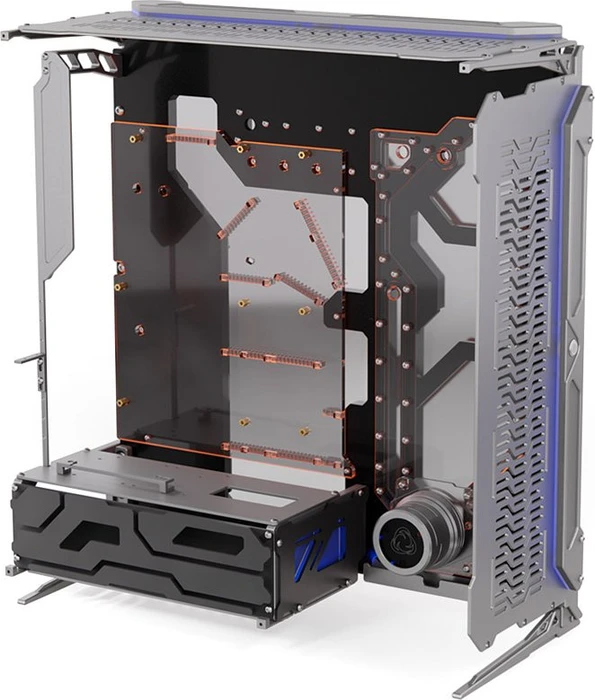Singularity Computers Spectre 3.0 Ardus, silber, Acrylfenster