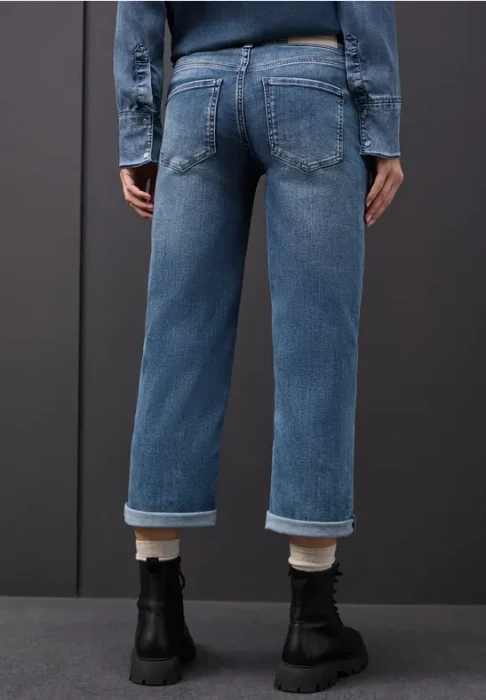 Street One Destroyed Look Jeans mid blue authentic washed (Damen)