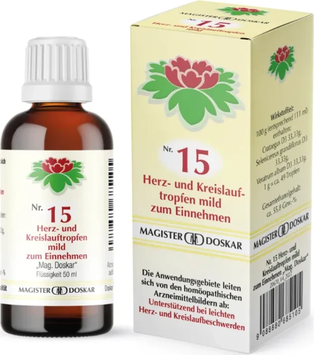 Mag. Doskar Nr. 15 Herz- und Kreislauftropfen mild, 50ml