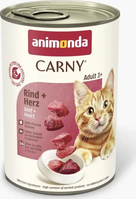 animonda Carny Rind und Herz, 9.60kg (24x 400g)