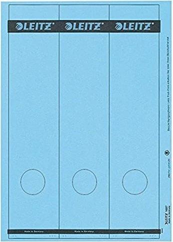 Leitz Rückenschilder für Standard-/Hartpappe-Ordner, blau, 3 Stück