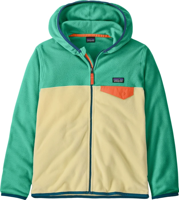Patagonia Micro D Snap-T Fleece Funktionsjacke buttercup yellow/aqua stone (Junior)