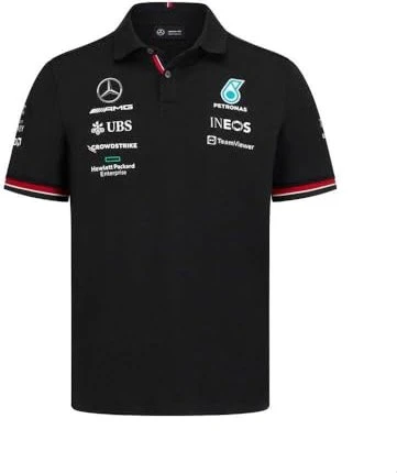 Mercedes-Benz AMG Petronas F1 Poloshirt kurzarm schwarz (Herren)