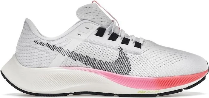 Nike Air Zoom Pegasus 38 white/football grey/pink blast/black (Herren)