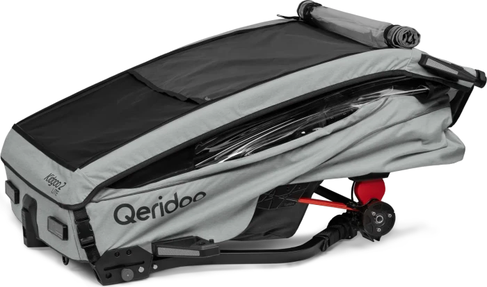 Qeridoo Kidgoo 2 Lite Fahrradanhänger titanium grey (Modell 2026)