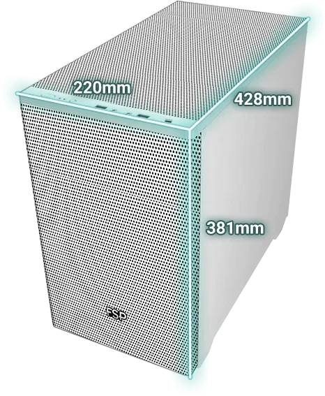 FSP CST360B, schwarz, Glasfenster