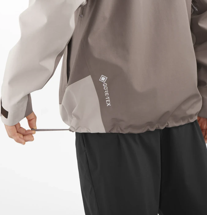Salomon Outline 3L Gore-Tex Funktionsjacke iron/etherea (Herren)