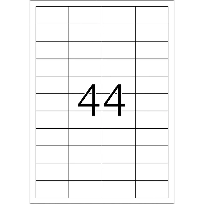 Herma Folienetiketten, 45.7x21.2mm, ablösbar, wetterfest, weiß, matt, 20 Blatt (880 Etiketten)