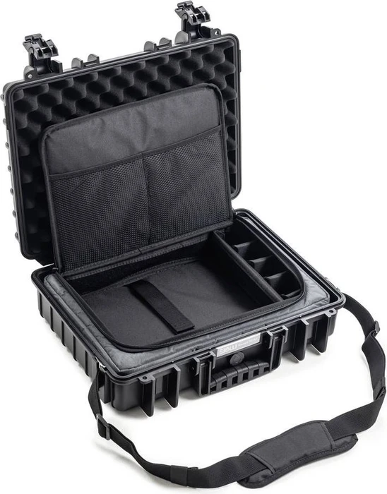 B&W International Notebooktasche TEX.162.RPD, Laptoptasche mit variabler Facheinteilung