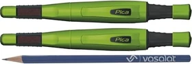 Pica-Marker BIG Dry Zimmermannsbleistift graphit, schwarz/grün, Etui, 2er-Pack