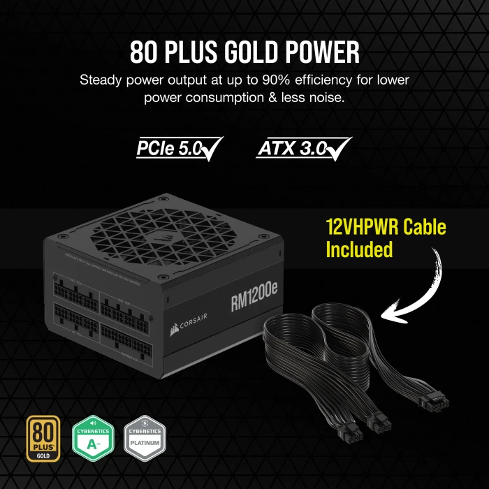 Corsair RMe Series 2023 RM1200e 1200W, ATX 3.1