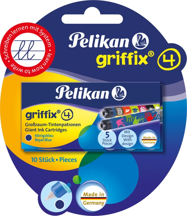 Pelikan griffix 4 Großraum-Tintenpatrone königsblau, 10er-Pack