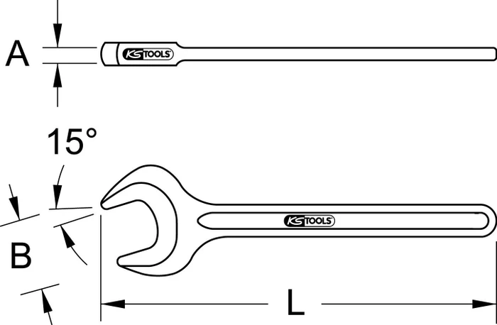 KS Tools BRONZEplus Einmaulschlüssel