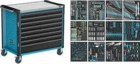 Hazet 179NXXL-8D/619 Assistent Werkzeugwagen bestückt inkl. 619-tlg. Zubehör