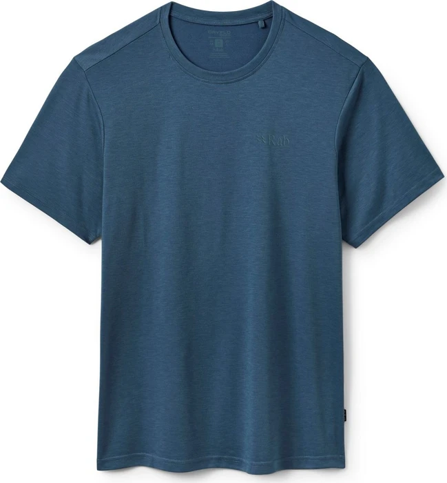 Rab Crimp Logo Funktionsshirt kurzarm tempest blue (Herren)