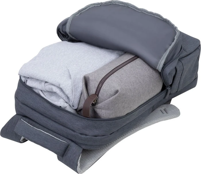 RivaCase Prater anti-theft Laptop Rucksack 17.3", Dark Grey
