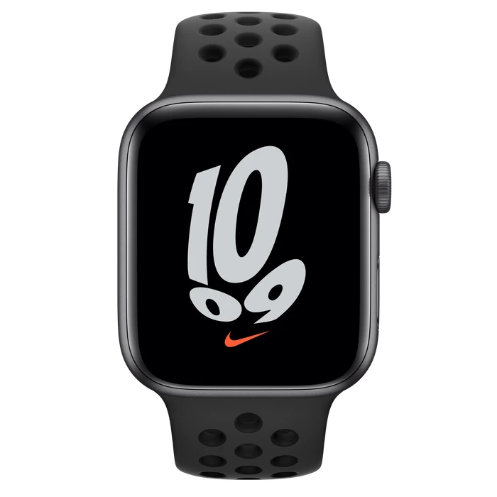 Apple Watch Nike SE (GPS) 44mm space grau mit Sportarmband anthrazit/schwarz