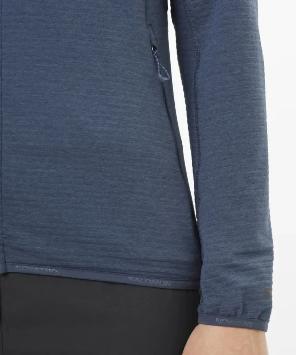 Salomon Essential Lightwarm Hooded Funktionsjacke blue nights (Damen)