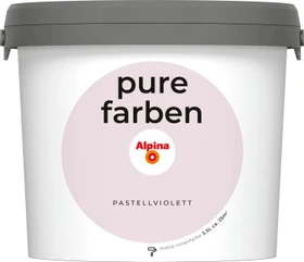 Alpina Farben Pure Farben Wandfarbe pastellviolett innen lila, 2.5l