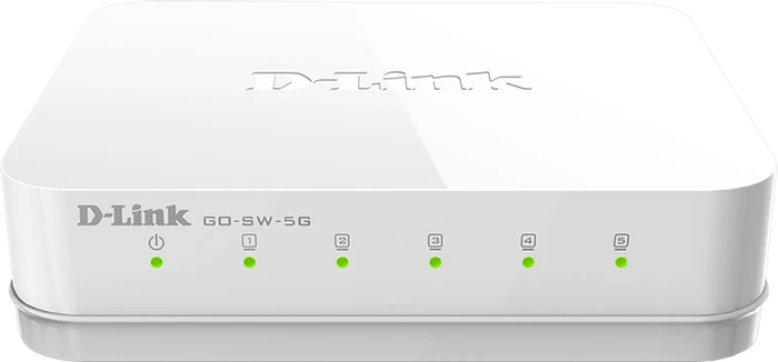 D-Link GO Easy Desktop Gigabit Switch, 5x RJ-45