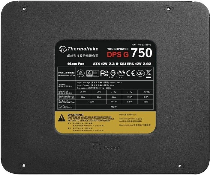 Thermaltake ToughPower DPS G Gold 750W, ATX 2.31