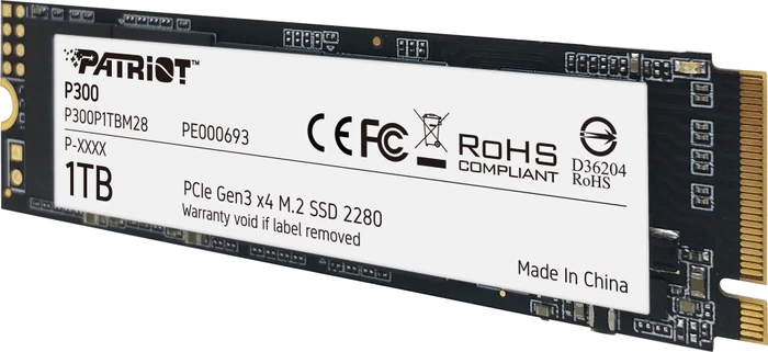 Patriot P300 1TB, M.2 2280 / M-Key / PCIe 3.0 x4