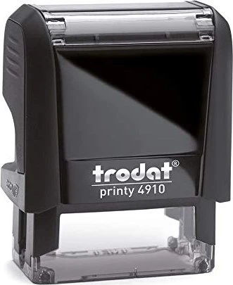 trodat printy 4910 Textstempel mit individueller Textplatte ECO-schwarz, 26x9mm, schwarz
