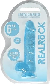 Shots Toys RealRock Crystal Clear Dildo 6"
